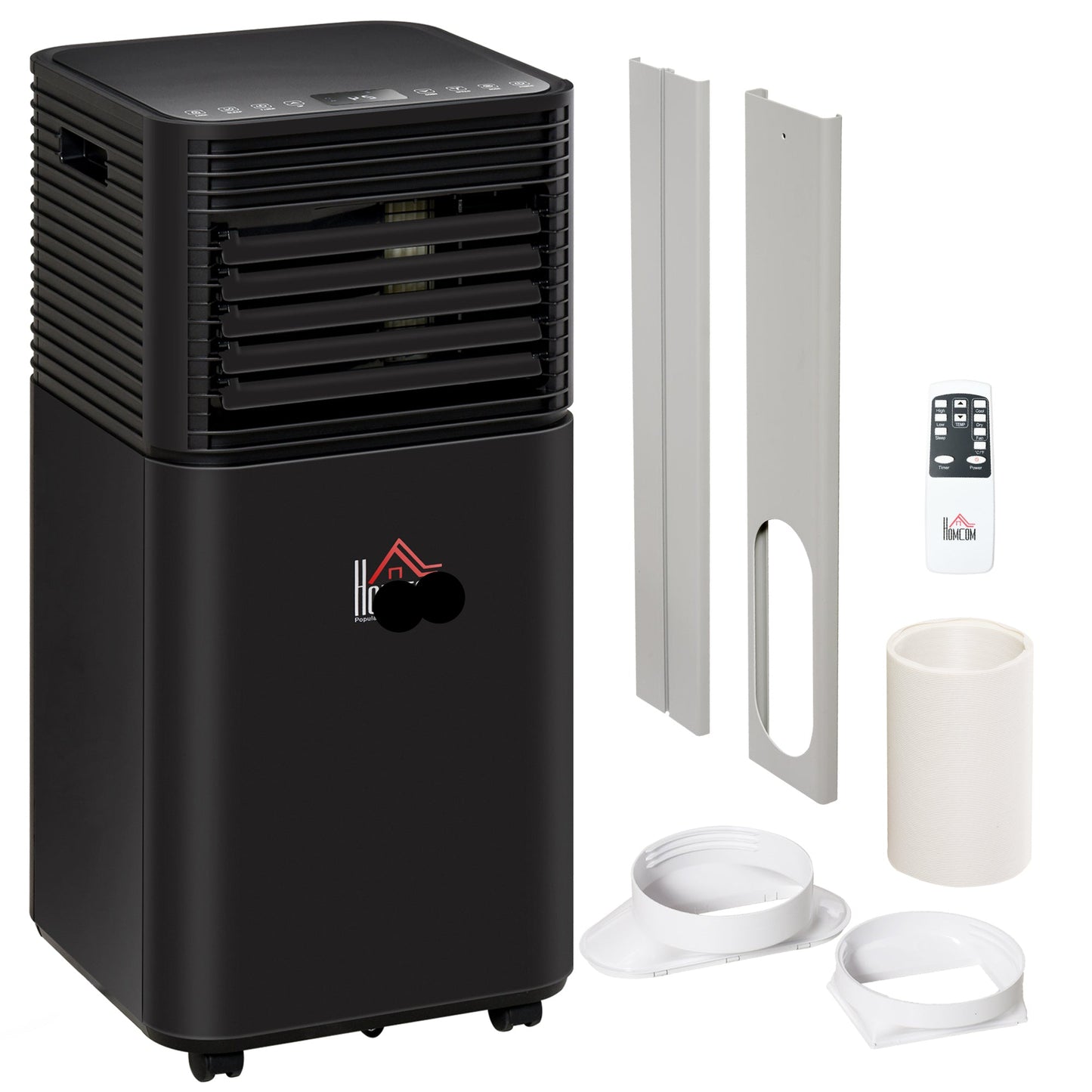 Portable air conditioner components and dimensions diagram – Ozon Air Pro