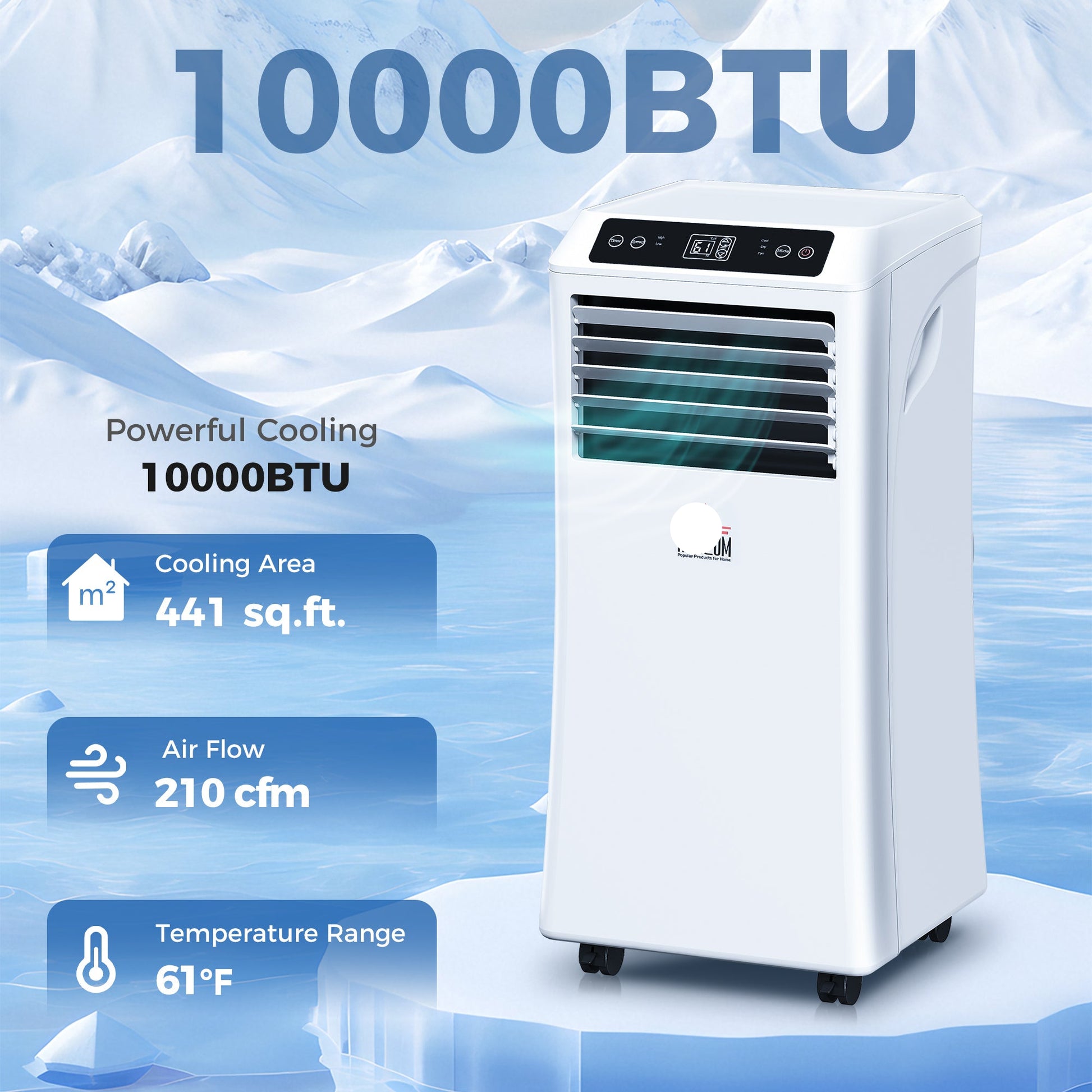 Portable air conditioner 10000 BTU white – Ozon Air Pro