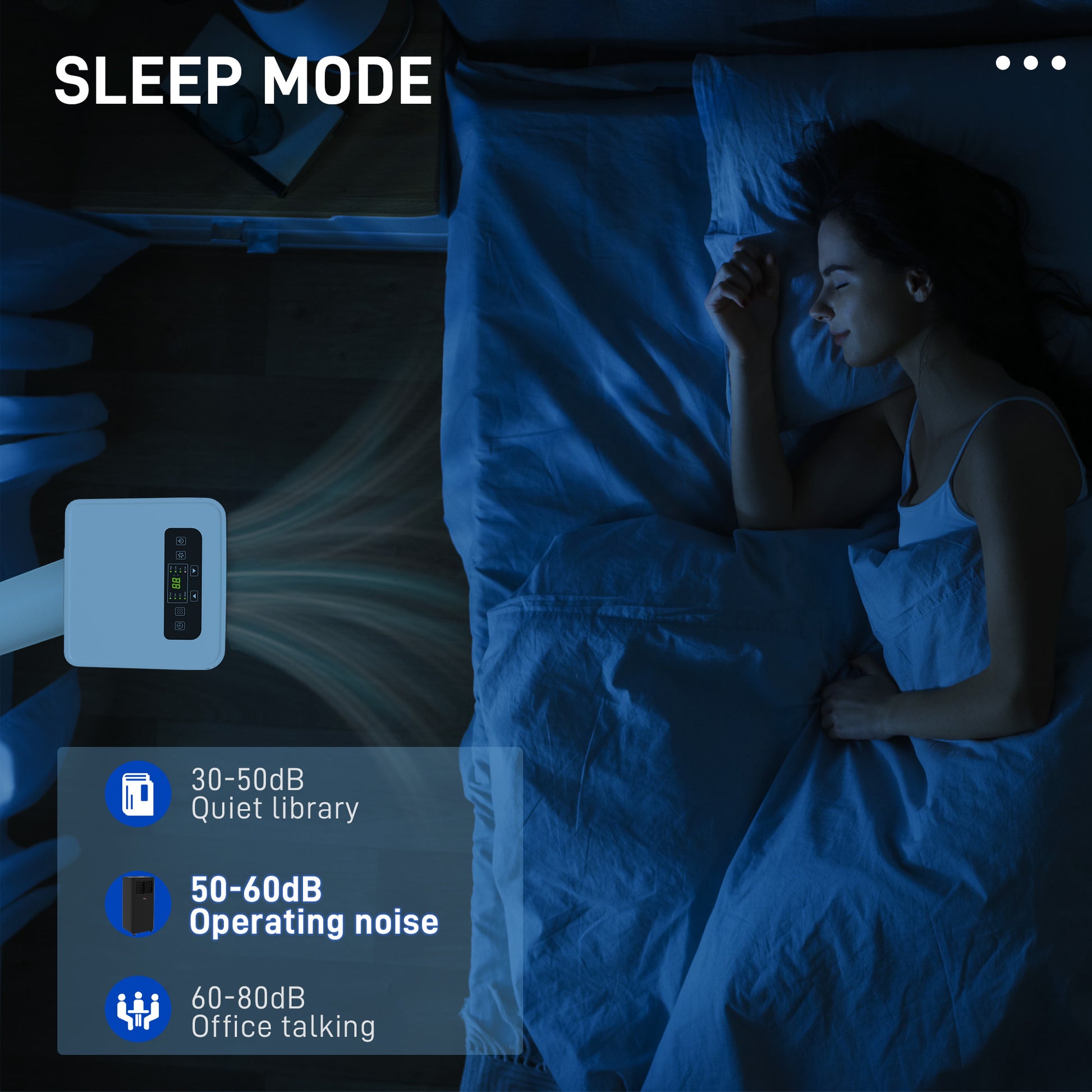 Portable air conditioner silent night mode – Ozon Air Pro