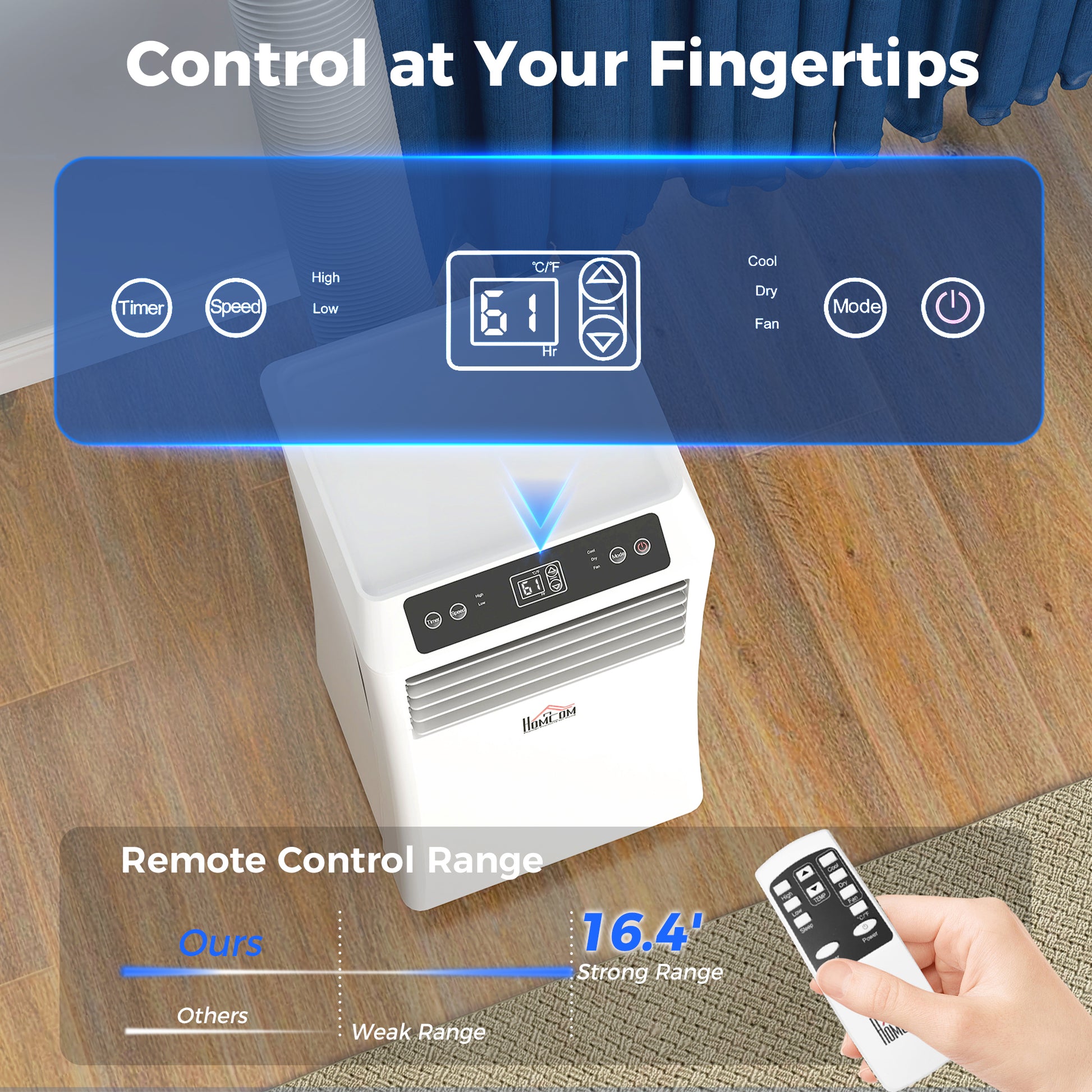 Remote control for portable air conditioner – Ozon Air Pro