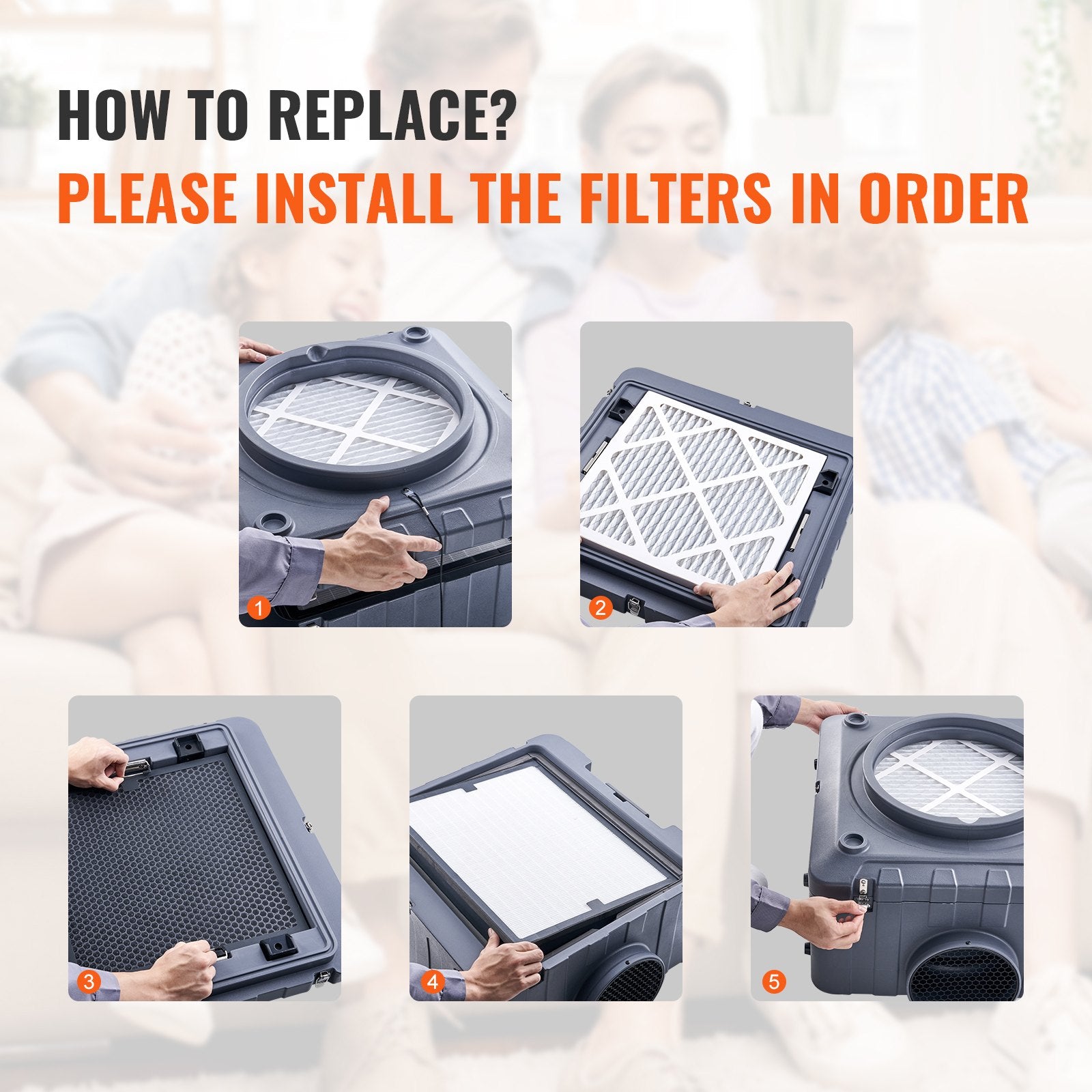 Stage 1 MERV-10 Pre-Filters (5-Pack) | Compatible with Scrubber 550 & 800 - Professional Detail 2
