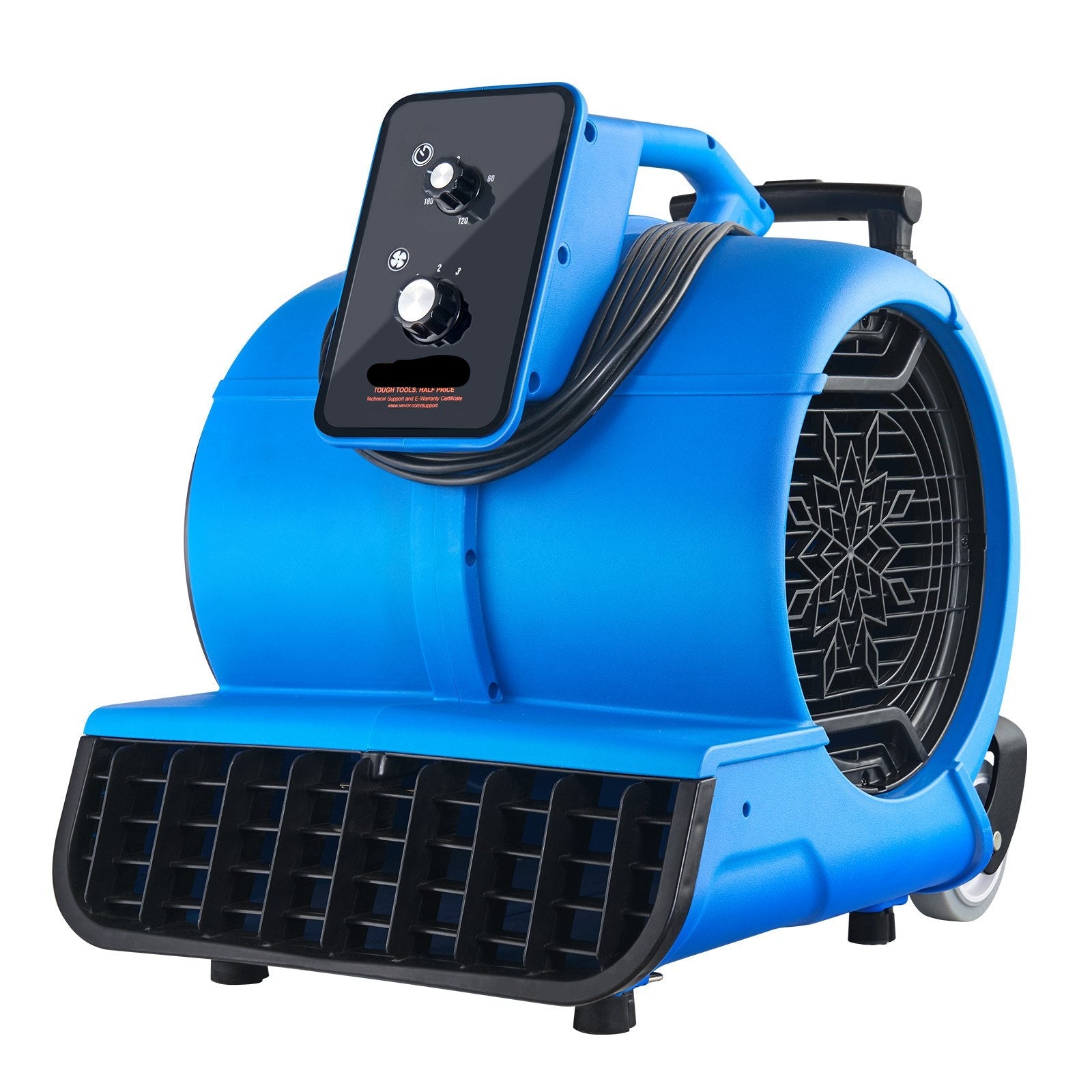 OzonAir Pro 4000 industrial high velocity floor blower 1hp motor 4000 CFM blue
