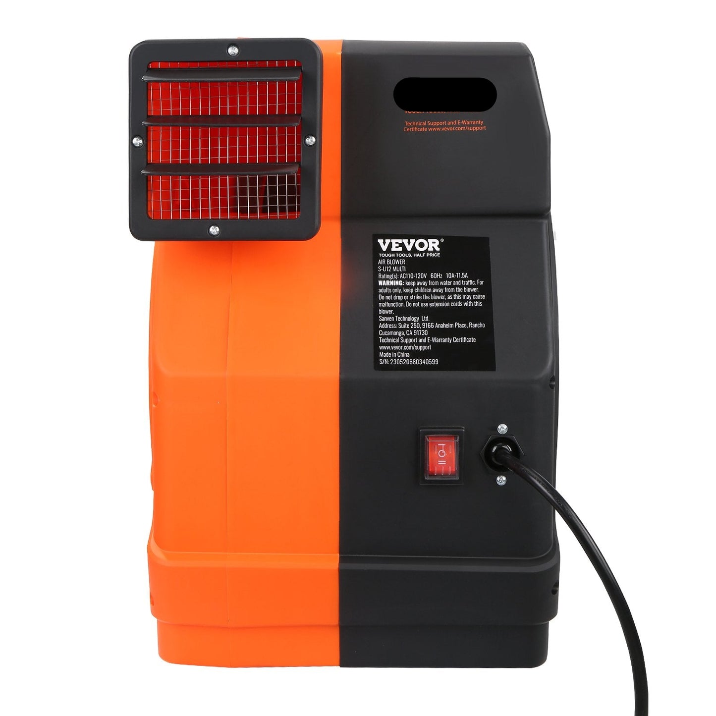 OzonAir Pro 1500W | Commercial Inflatable Blower - 2.1 HP Bounce House Pump | 1 HP - Professional Detail 6