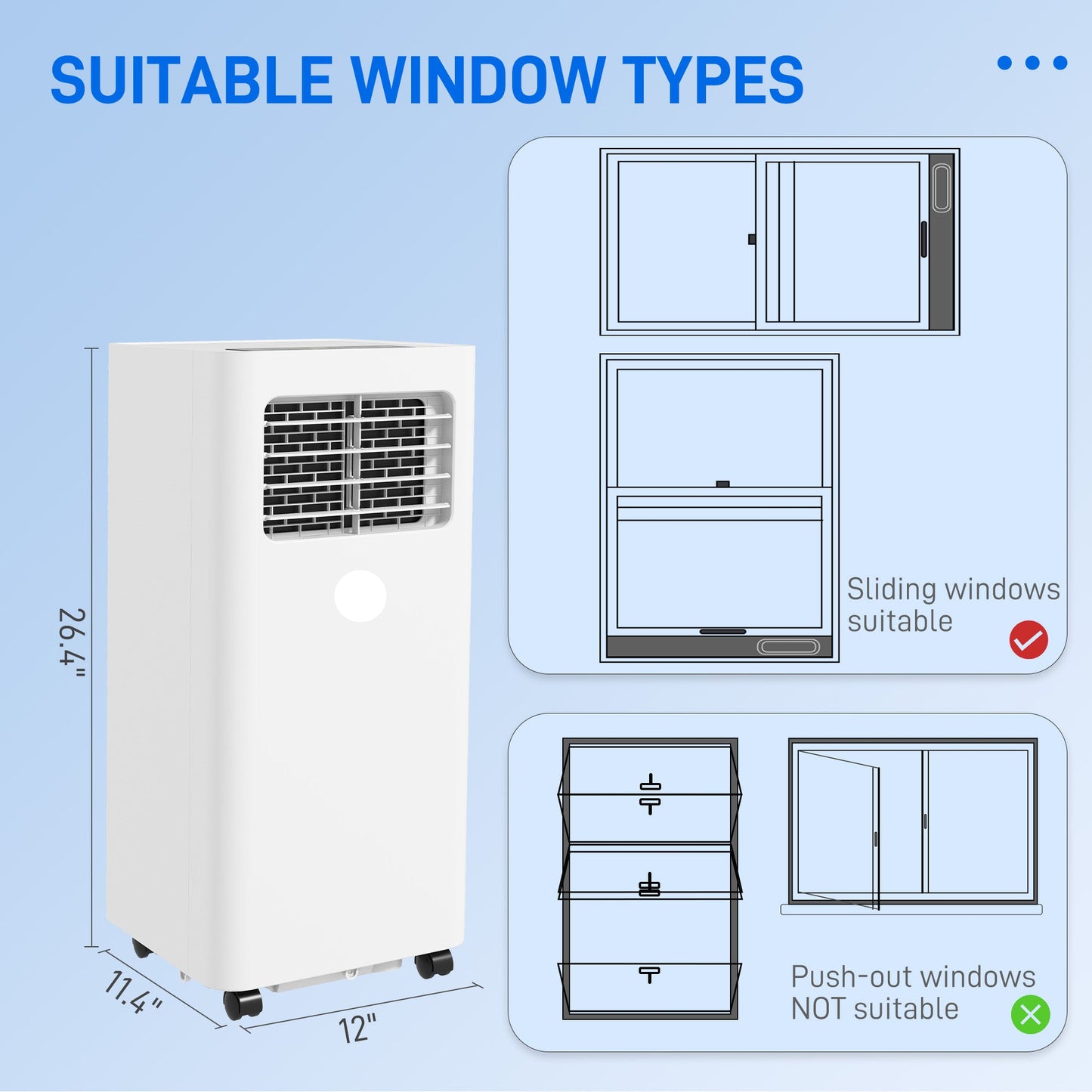 Window installation kit for portable air conditioner – Ozon Air Pro